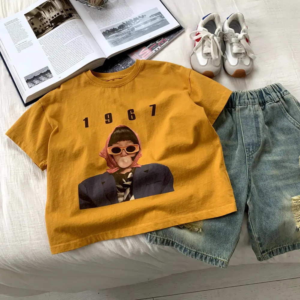 Boys Cotton T-Shirt 1987 Print Summer Wear 2025 — feature 4