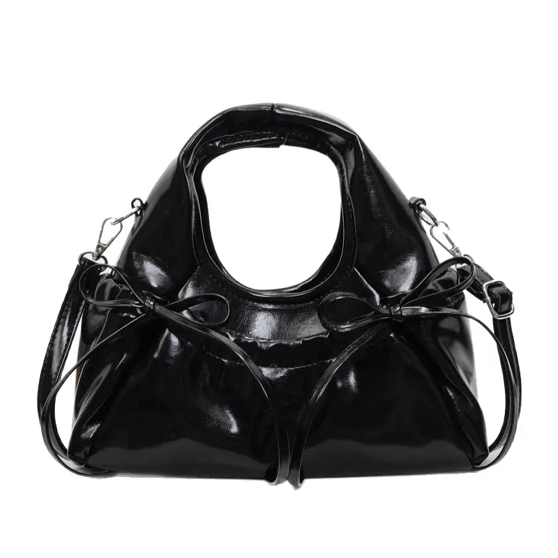 Pink Pleated Bow Handbag for Women 2025 - Image 9