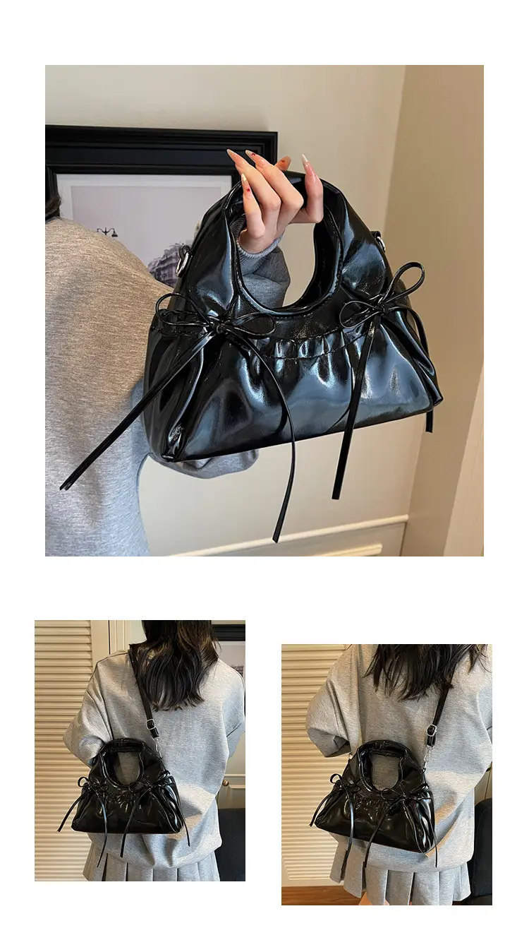 Pink Pleated Bow Handbag for Women 2025 — feature 13