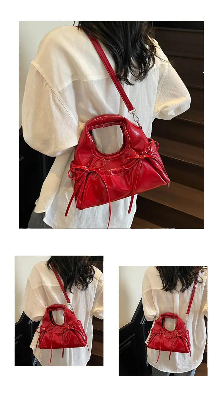 Pink Pleated Bow Handbag for Women 2025 — feature 15