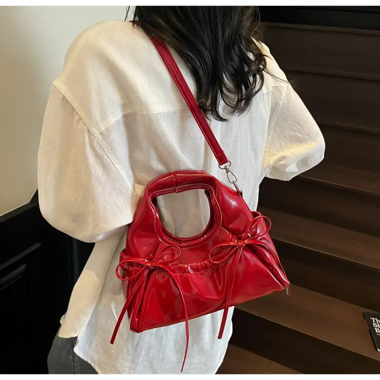 Pink Pleated Bow Handbag for Women 2025 — feature 19