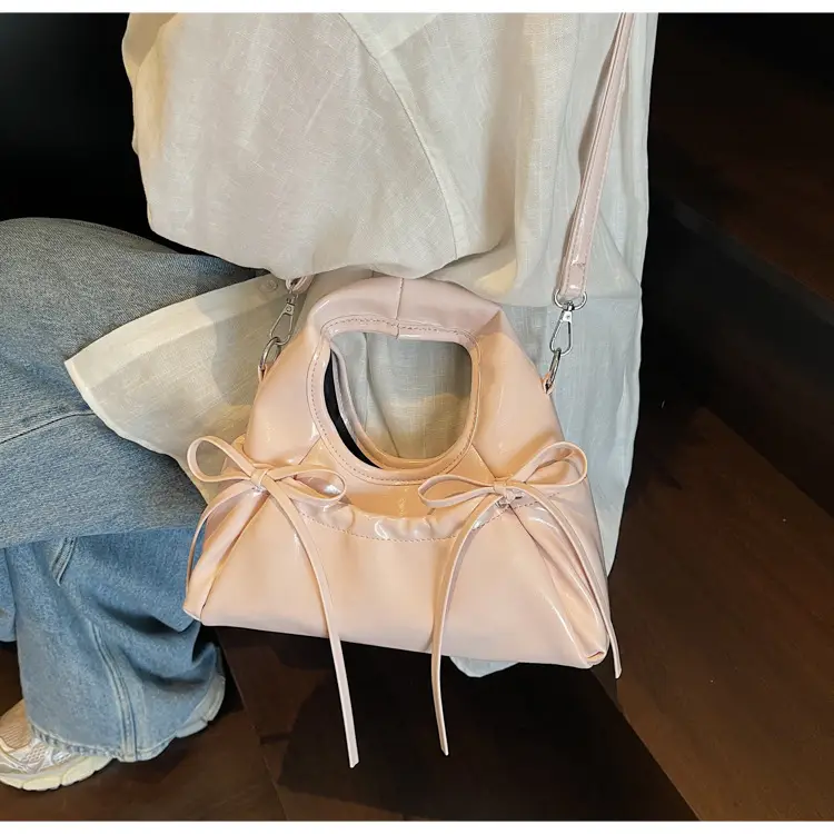 Pink Pleated Bow Handbag for Women 2025 — feature 27