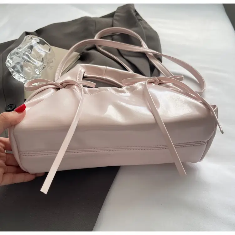 Pink Pleated Bow Handbag for Women 2025 — feature 33
