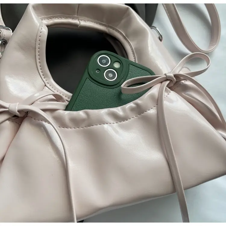 Pink Pleated Bow Handbag for Women 2025 — feature 34