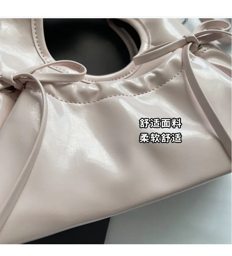 Pink Pleated Bow Handbag for Women 2025 — feature 9
