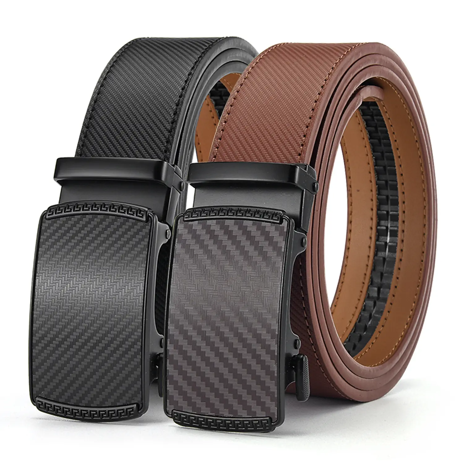 New Men's Genuine Leather Belt with Automatic Buckle - Image 5