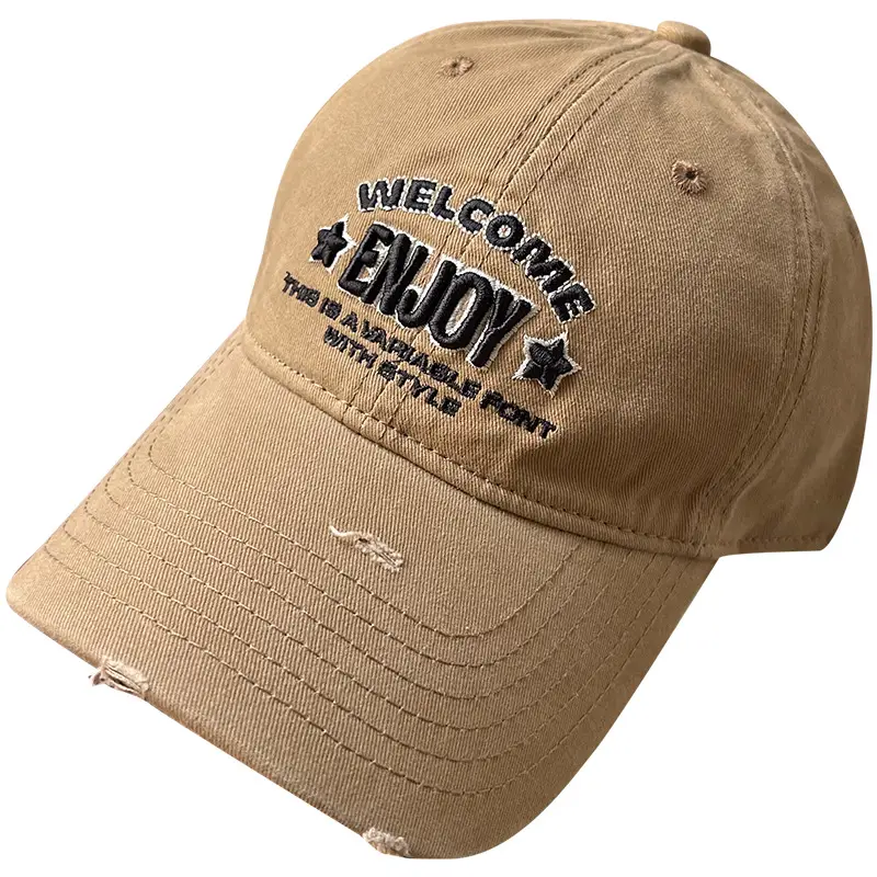 Women Face-Slimming Sunshade Cap with Embroidered Design - Image 13