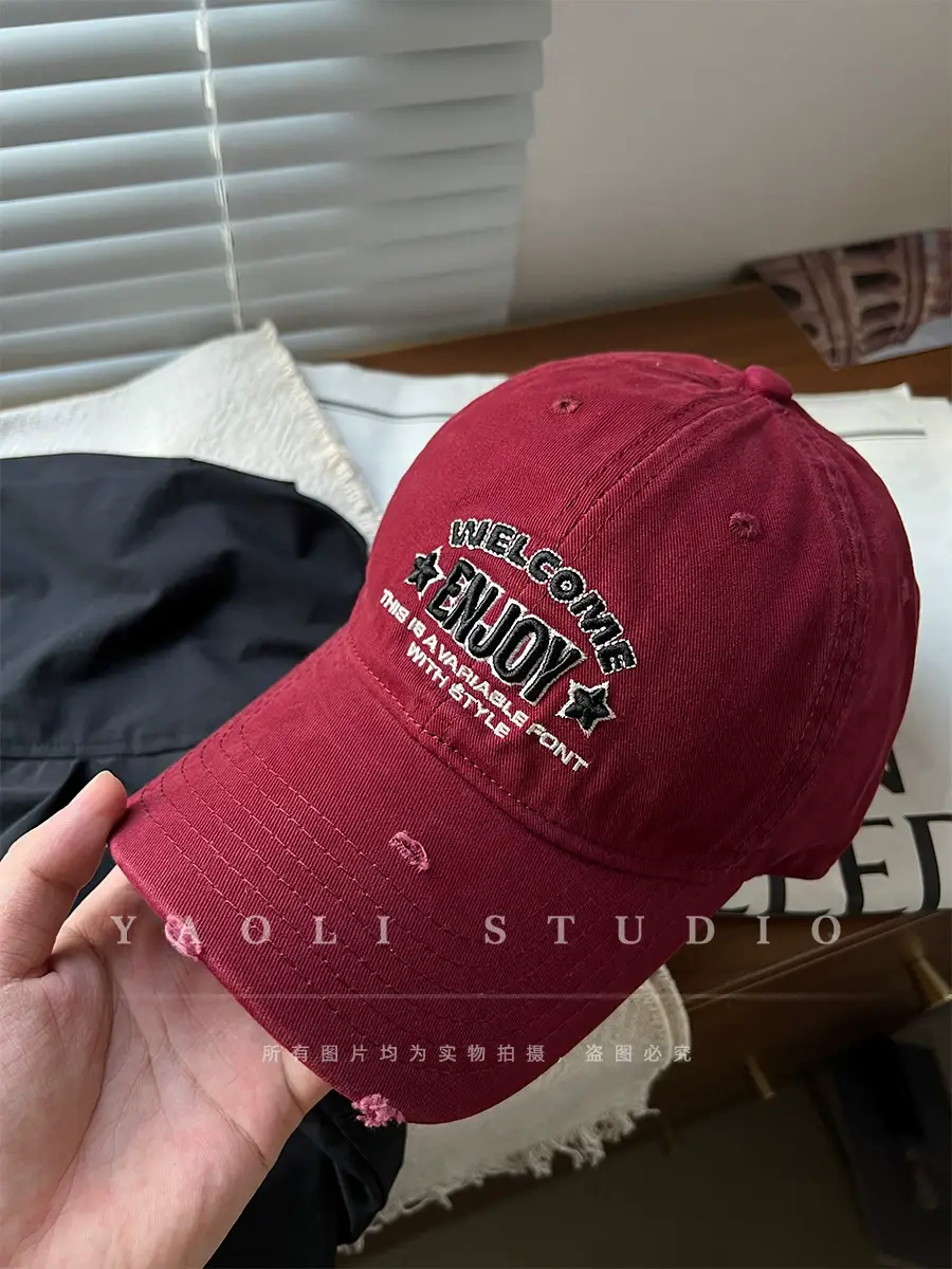 Women Face-Slimming Sunshade Cap with Embroidered Design — feature 19