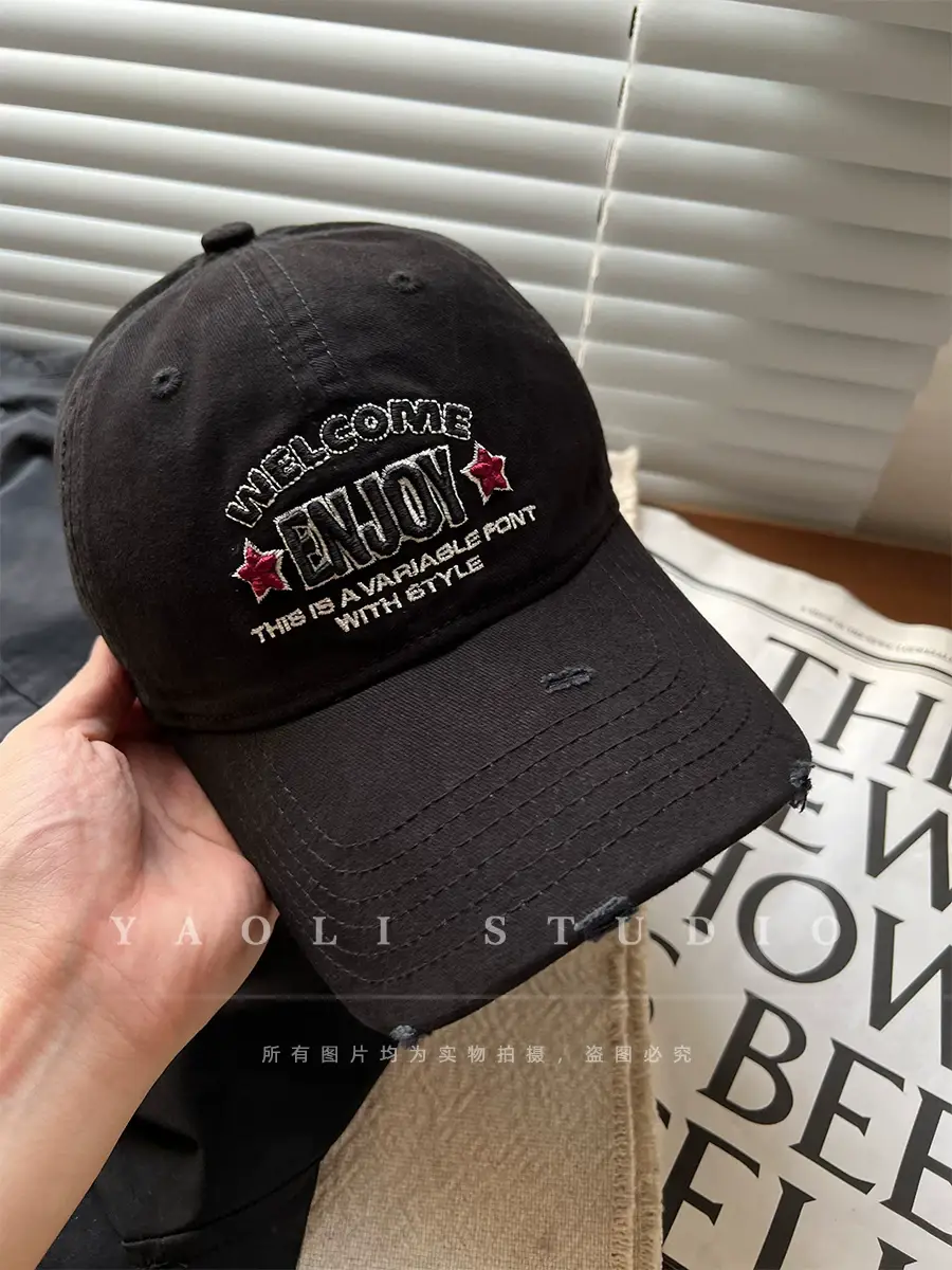 Women Face-Slimming Sunshade Cap with Embroidered Design — feature 28