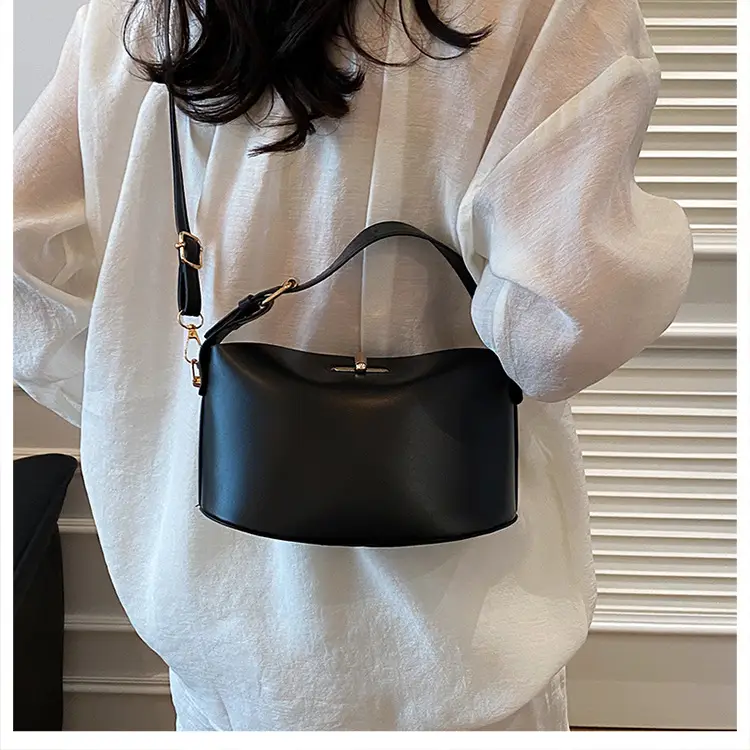Beige Lock Single Shoulder Crossbody Bag for Women — feature 12