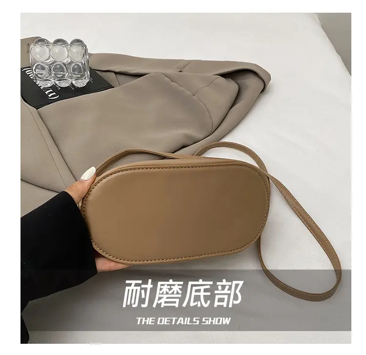 Beige Lock Single Shoulder Crossbody Bag for Women — feature 6
