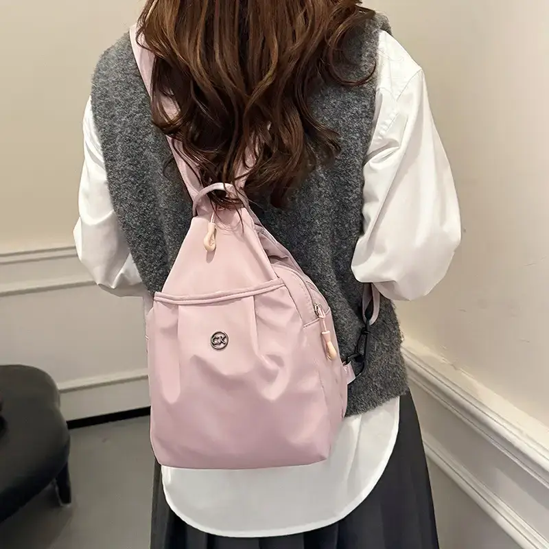Women's Red Travel Backpack 2025 Lightweight Commuter Crossbody - Image 8