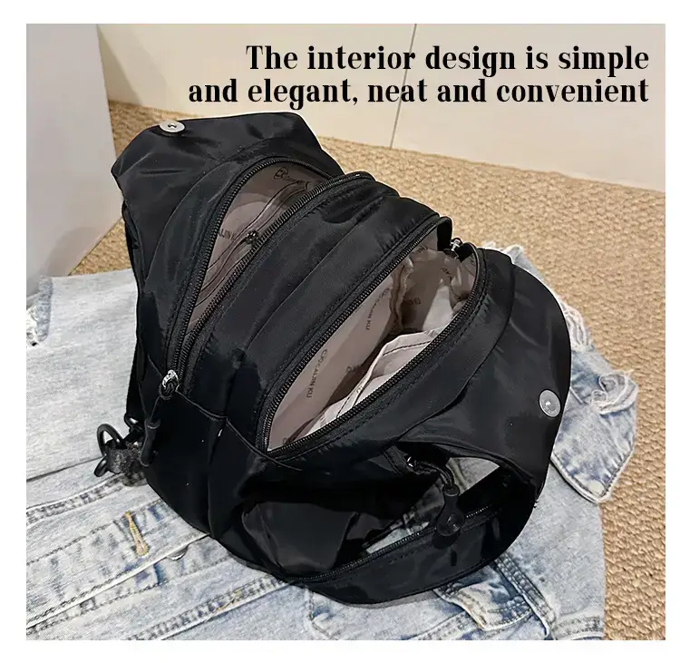 Women's Red Travel Backpack 2025 Lightweight Commuter Crossbody — feature 10