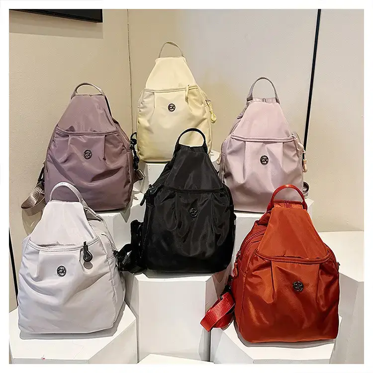 Women's Red Travel Backpack 2025 Lightweight Commuter Crossbody — feature 27