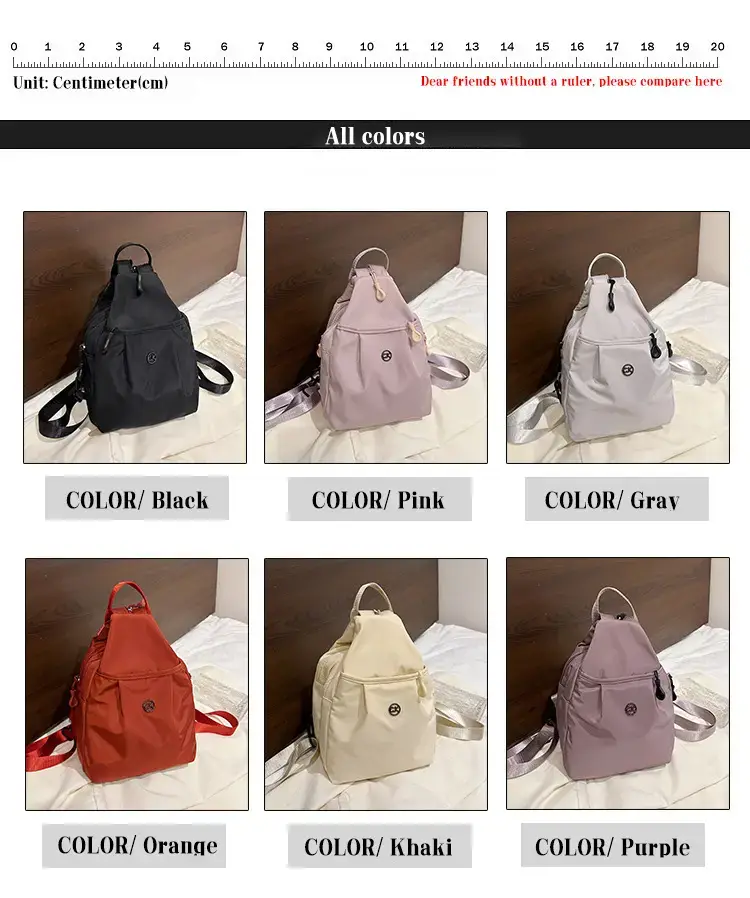 Women's Red Travel Backpack 2025 Lightweight Commuter Crossbody — feature 3