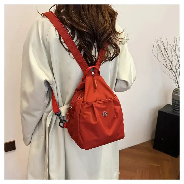 Women's Red Travel Backpack 2025 Lightweight Commuter Crossbody — feature 35
