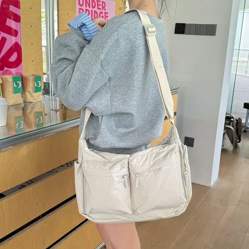 New Casual Shoulder Bag for Men Women Large Capacity Nylon - Image 10