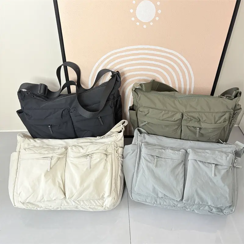 New Casual Shoulder Bag for Men Women Large Capacity Nylon — feature 2