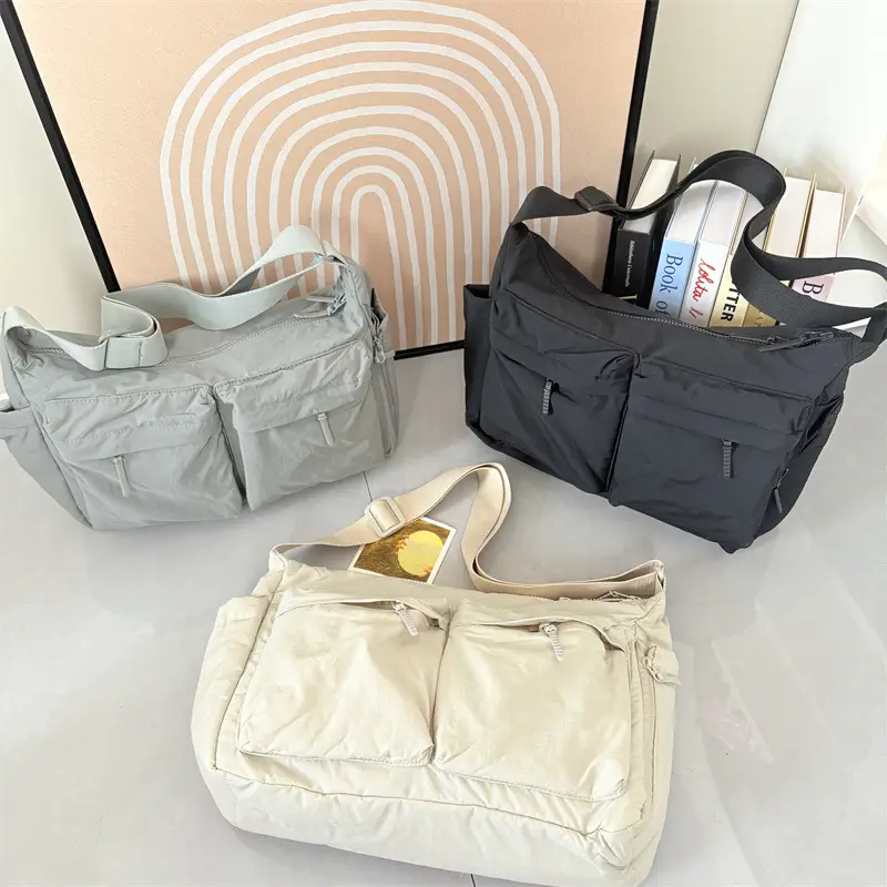 New Casual Shoulder Bag for Men Women Large Capacity Nylon — feature 24
