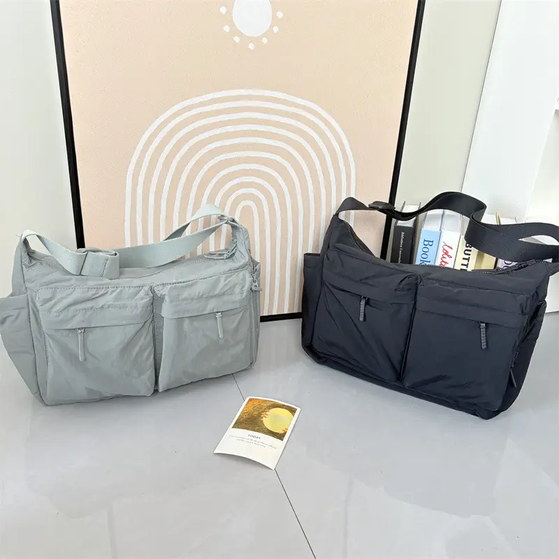 New Casual Shoulder Bag for Men Women Large Capacity Nylon — feature 25