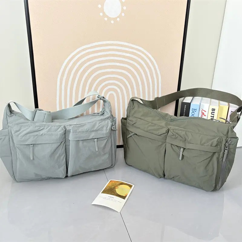 New Casual Shoulder Bag for Men Women Large Capacity Nylon — feature 26