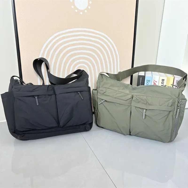 New Casual Shoulder Bag for Men Women Large Capacity Nylon — feature 27
