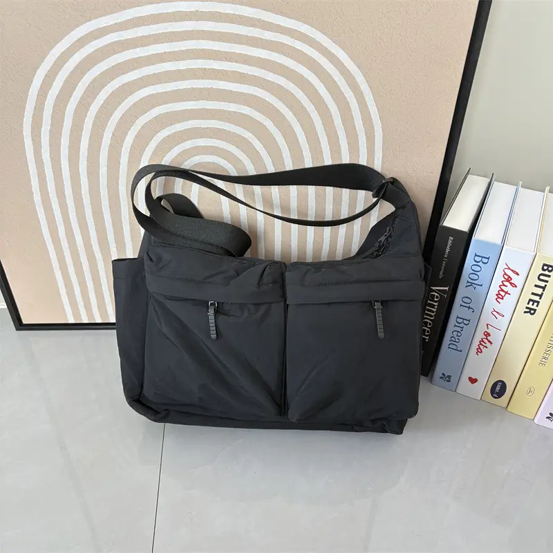 New Casual Shoulder Bag for Men Women Large Capacity Nylon — feature 29