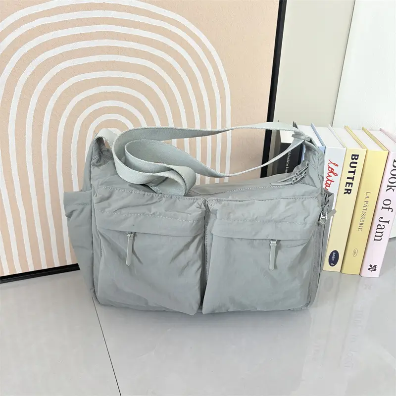 New Casual Shoulder Bag for Men Women Large Capacity Nylon — feature 30