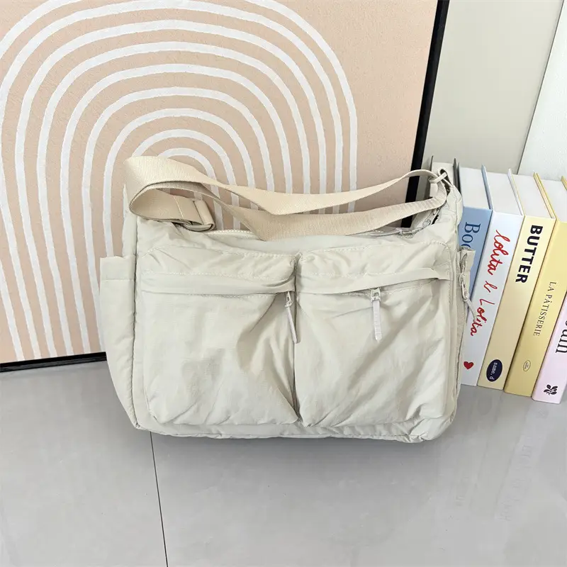New Casual Shoulder Bag for Men Women Large Capacity Nylon — feature 31