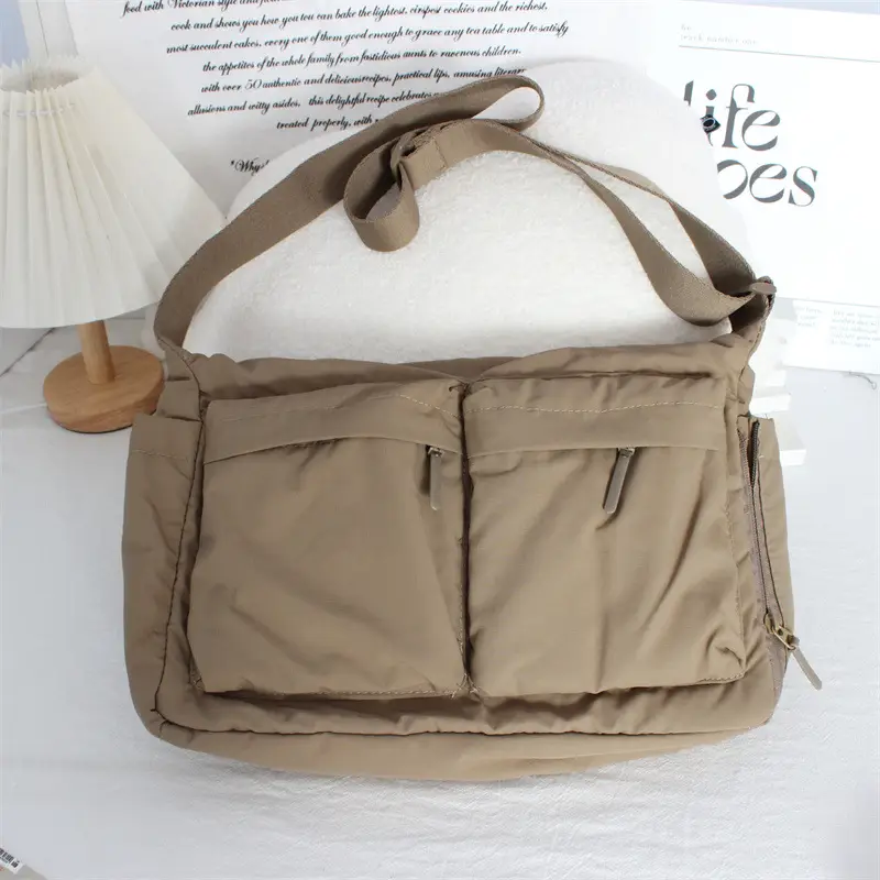 New Casual Shoulder Bag for Men Women Large Capacity Nylon - Image 2