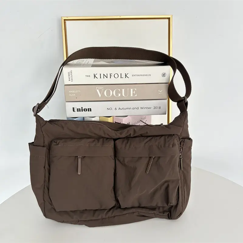 New Casual Shoulder Bag for Men Women Large Capacity Nylon - Image 4