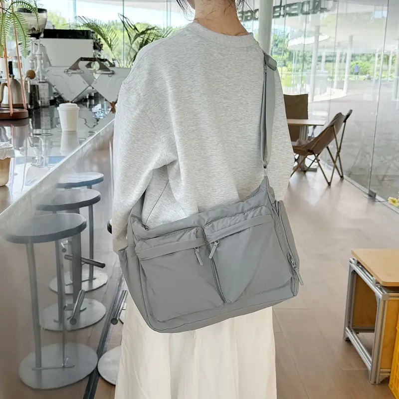 New Casual Shoulder Bag for Men Women Large Capacity Nylon - Image 7
