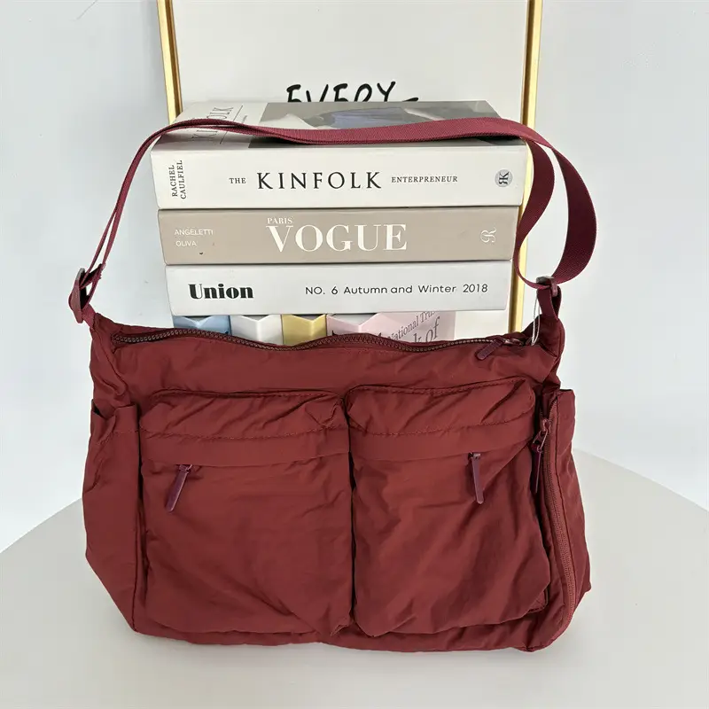 New Casual Shoulder Bag for Men Women Large Capacity Nylon - Image 9