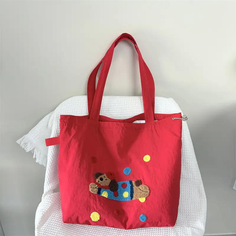 Red Cartoon Shoulder Bags for Students & Travel - Image 5