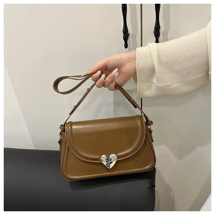 Black Heart Logo Shoulder Bag for Women — feature 22