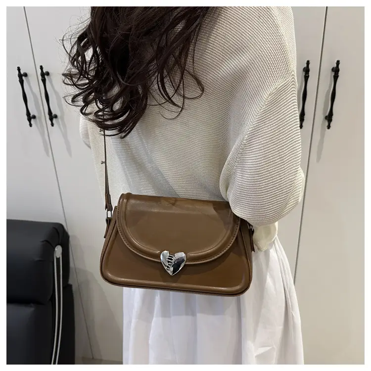 Black Heart Logo Shoulder Bag for Women — feature 24