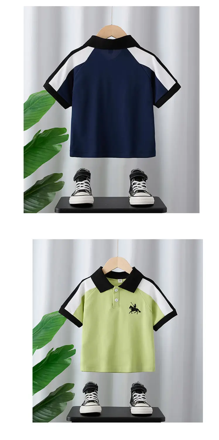Boys Green Polo Shirt Short Sleeve 2025 — feature 11