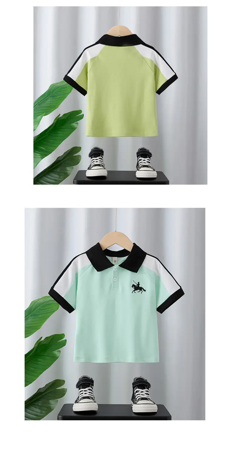 Boys Green Polo Shirt Short Sleeve 2025 — feature 12