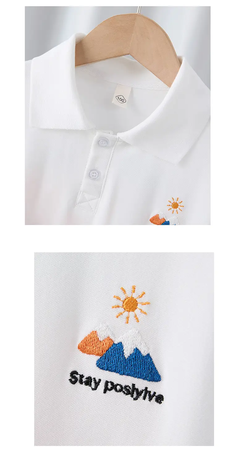 2025 Summer New Polo Shirt Embroidered Printed Lapel Top Baby Boy Clothing β feature 10