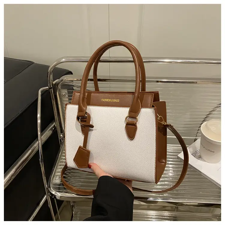 Retro Crossbody Bag White Brown 2025 Women - Image 3