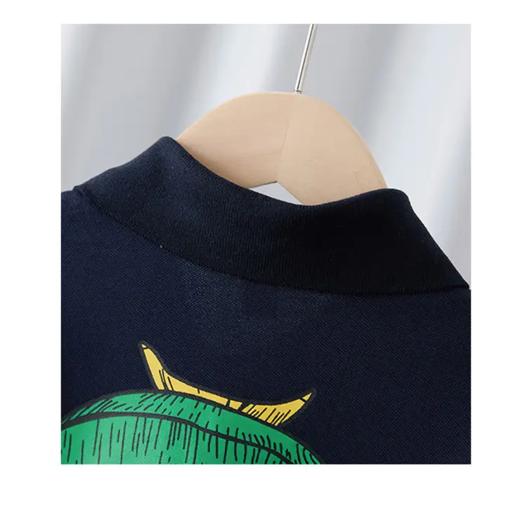 Boys Lapel Top T-Shirt White 2025 Kids Summer — feature 14