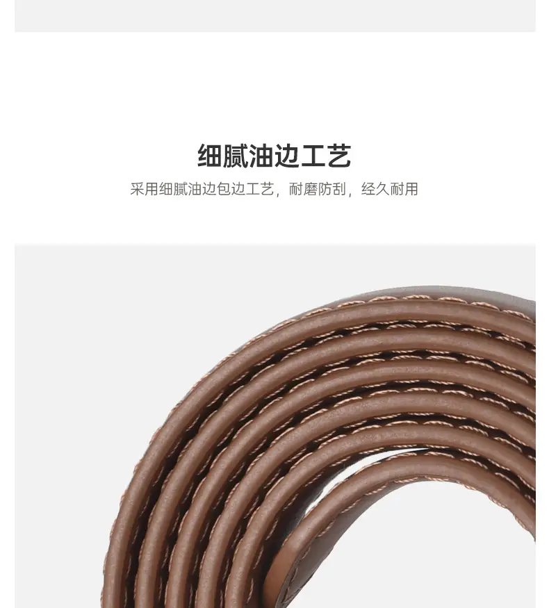 Women's Rhinestone Belt Jeans Genuine Leather Decorative Buckle Belt — feature 8
