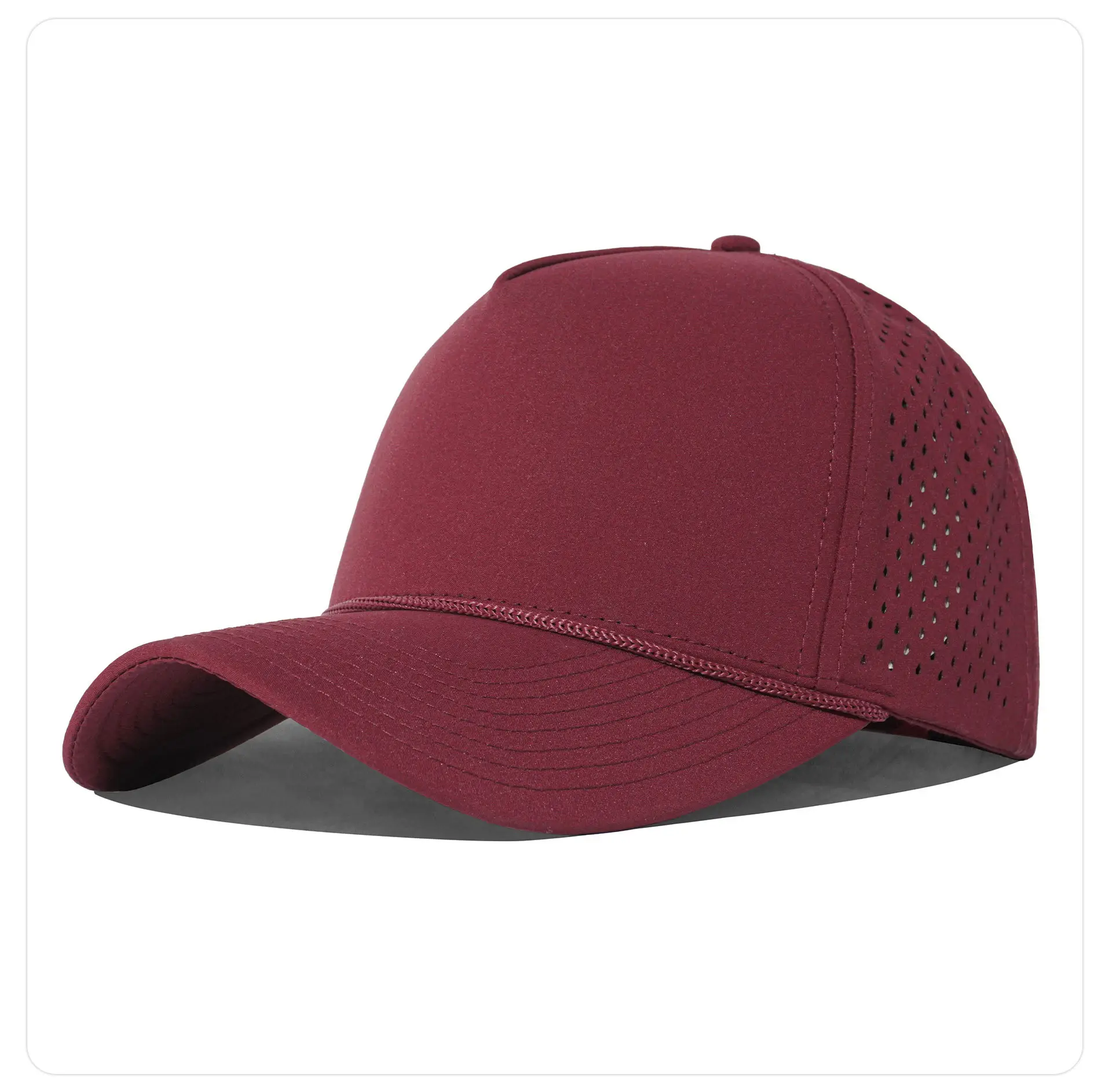 Pink Beaded Baseball Cap with Breathable Design — feature 27