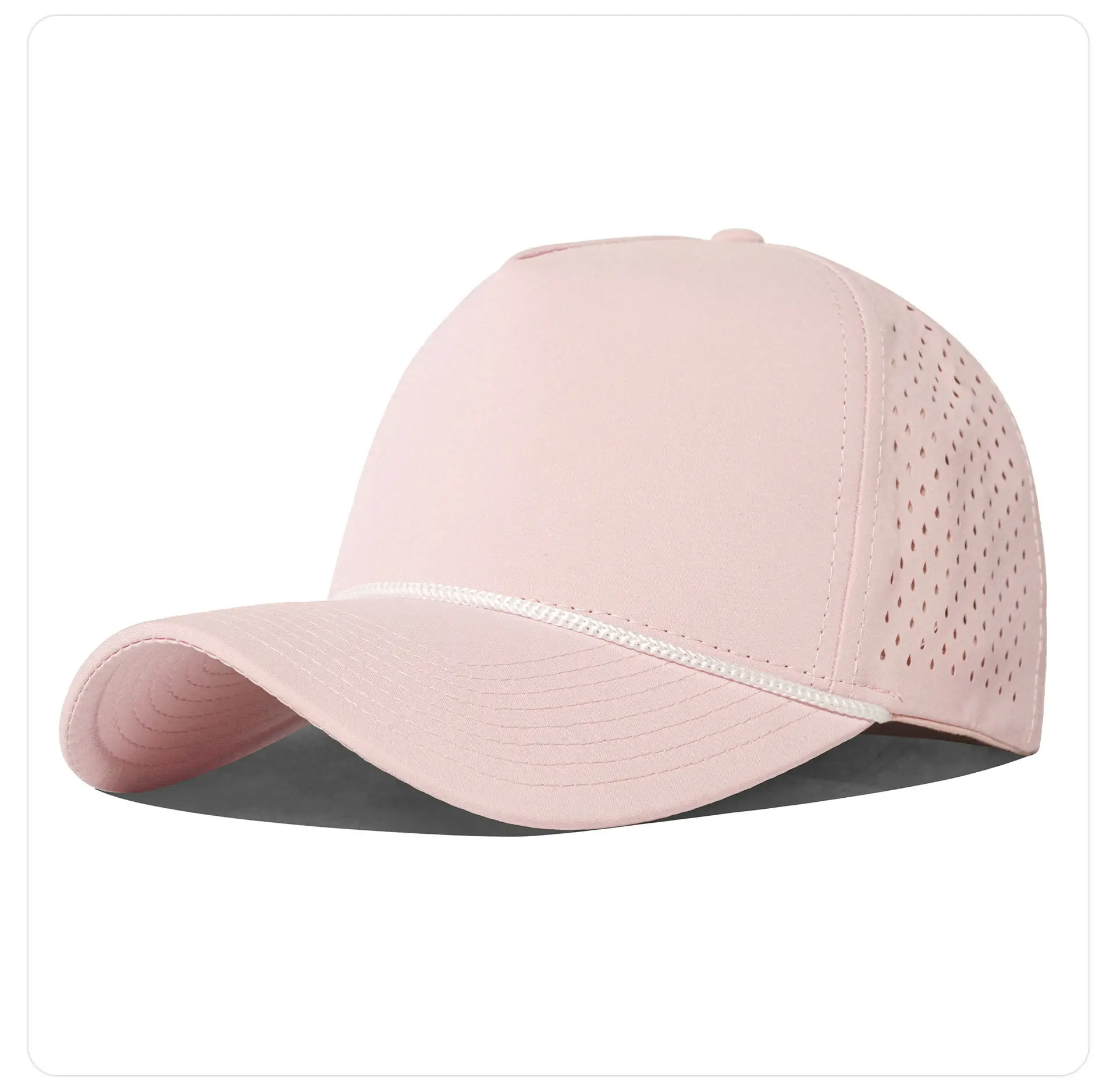 Pink Beaded Baseball Cap with Breathable Design — feature 30