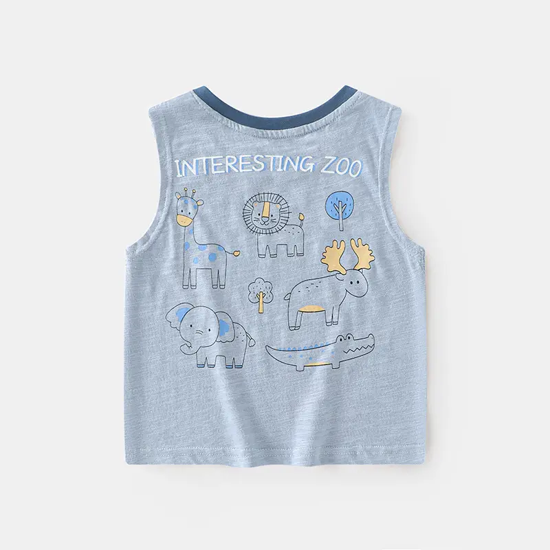 Baby Sleeveless T-Shirt 2025 Printed Kids Casual - Image 2