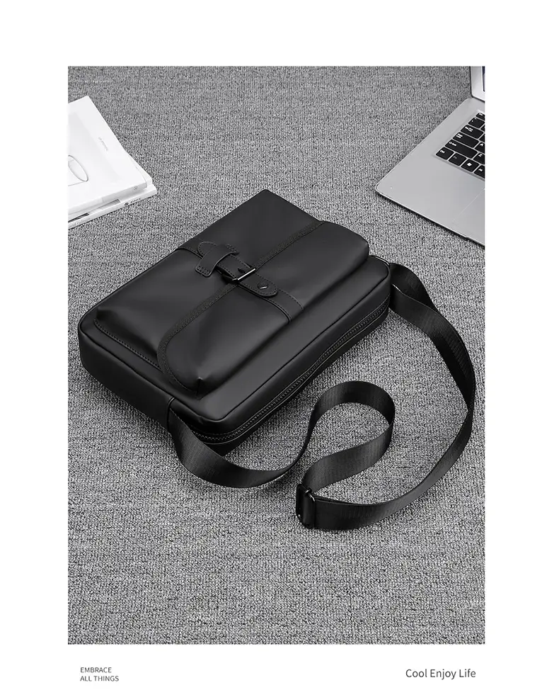 Japanese Style Leather Shoulder Bag Large Capacity Men — feature 20