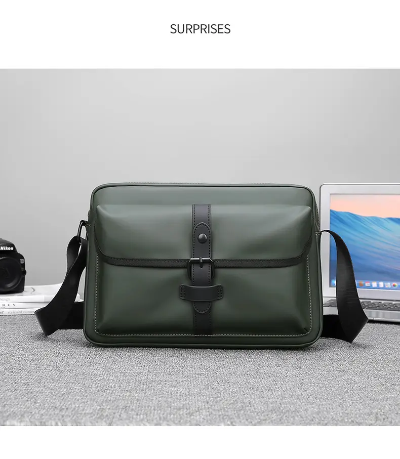 Japanese Style Leather Shoulder Bag Large Capacity Men — feature 25