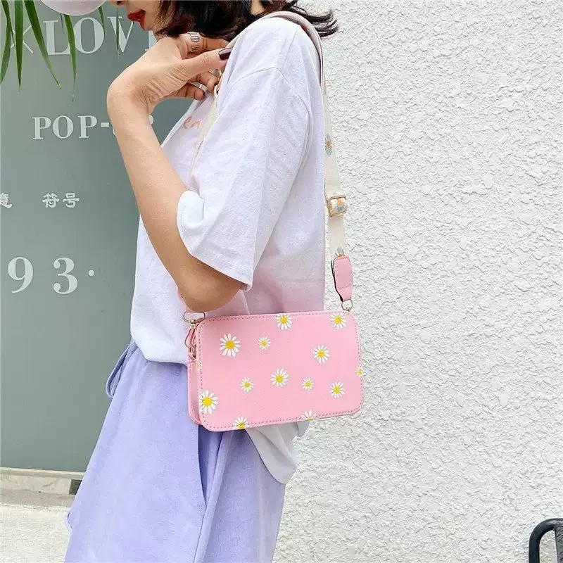 Daisy Crossbody Bag for Women Small Square Leather Bag - Image 8