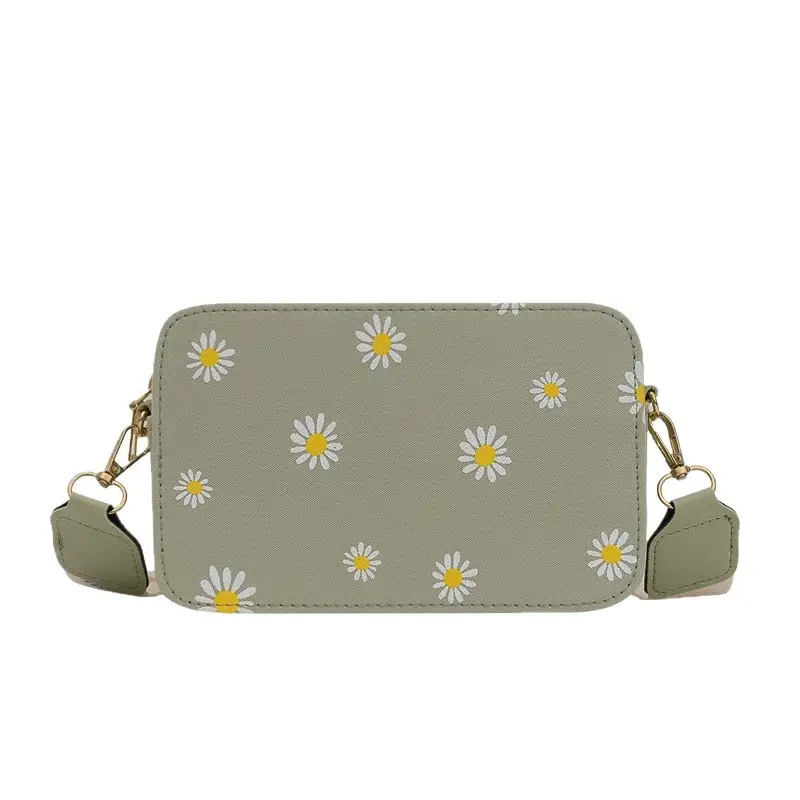 Daisy Crossbody Bag for Women Small Square Leather Bag - Image 9