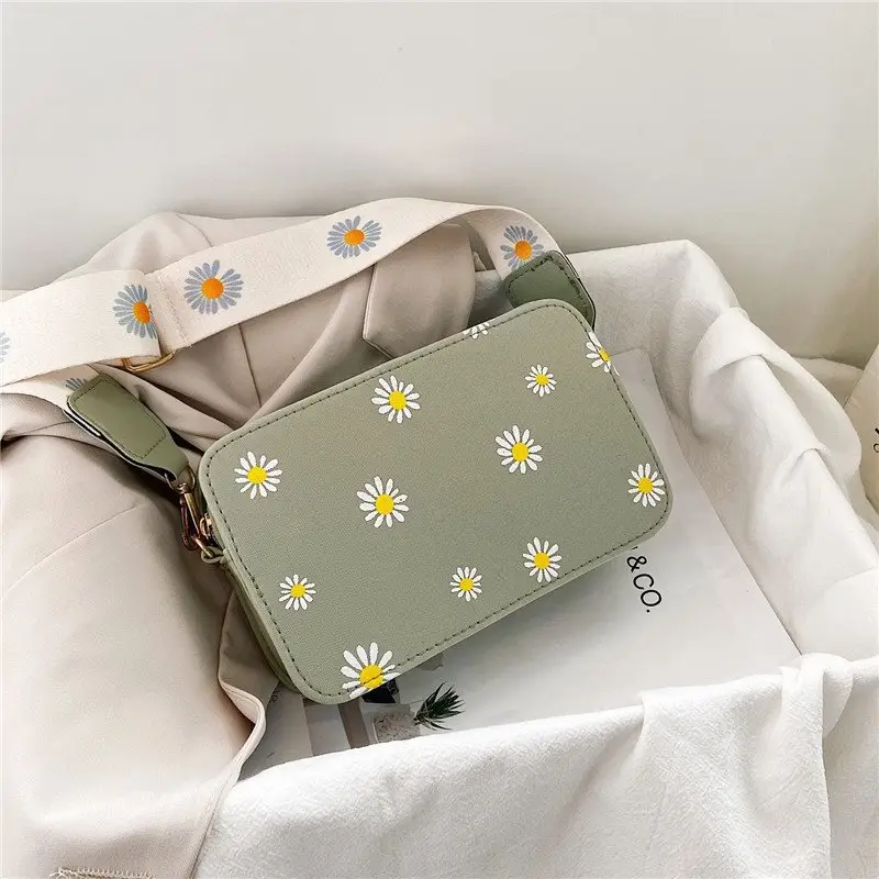 Daisy Crossbody Bag for Women Small Square Leather Bag - Image 4